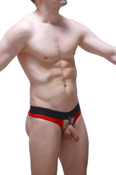 Tanga-Loch-Cockring Biene Rot
